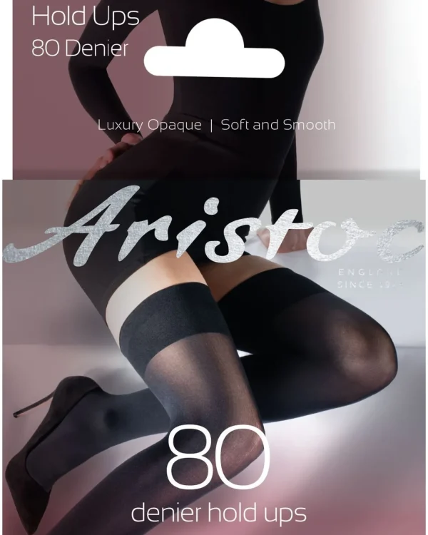 Aristoc Hold Ups & Stockings | 80 Denier Opaque Hold Ups - Black