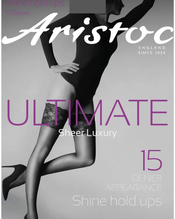 Aristoc Hold Ups & Stockings | 15 Denier Ultimate Shine Hold Ups - Black