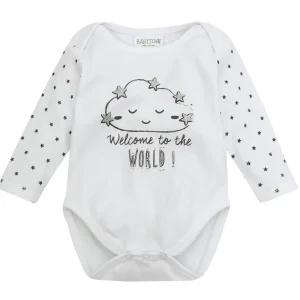 Kids Babytown Baby Age Milestone Long Sleeve Bodysuits