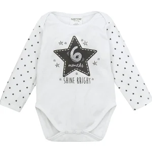 Kids Babytown Baby Age Milestone Long Sleeve Bodysuits