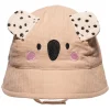 Kids Snuggle Shop Baby Cotton Bucket Hat - Beige Bear