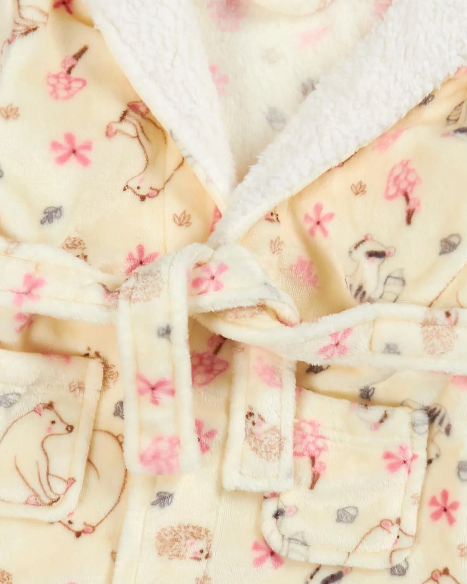 baby_cream_woodland_dress_0.webp Kids Babytown Baby Cream Woodland Dressing Gown