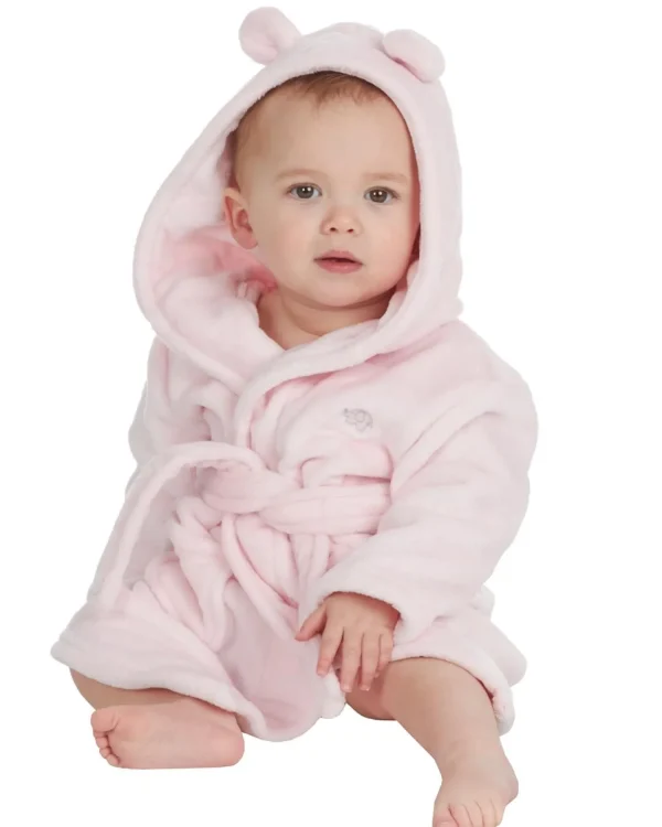 Kids Babytown Baby Elephant Fleece Robe - Pink