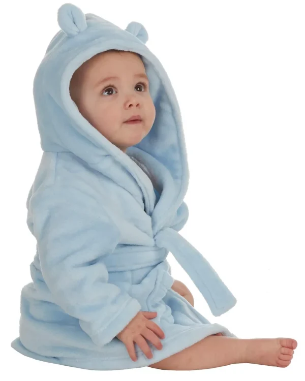Kids Babytown Baby Elephant Fleece Robe - Blue