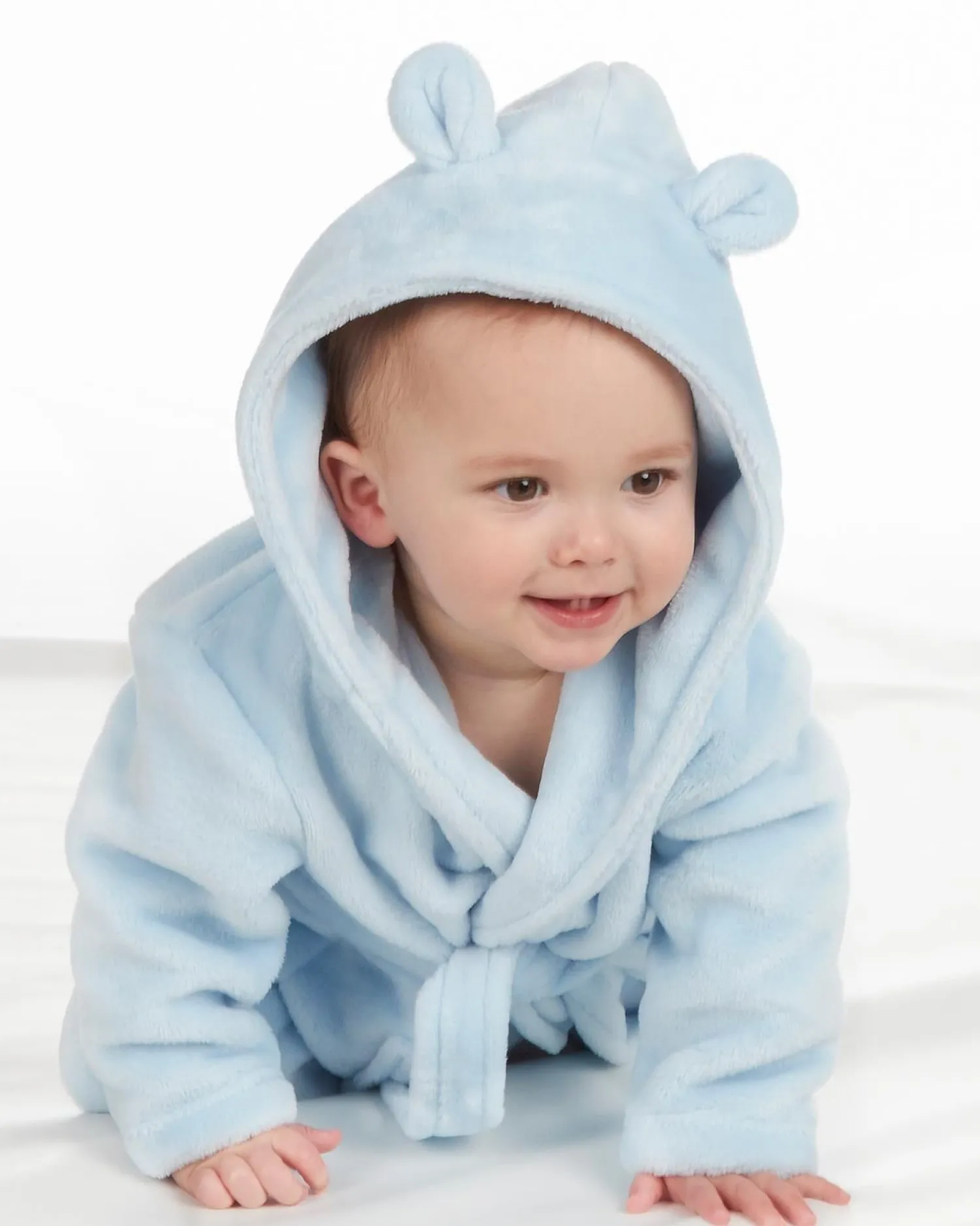 baby_elephant_fleece_robe_4.webp Kids Babytown Baby Elephant Fleece Robe - Blue