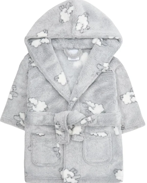 Kids Babytown Baby Lamb Print Fleece Robe