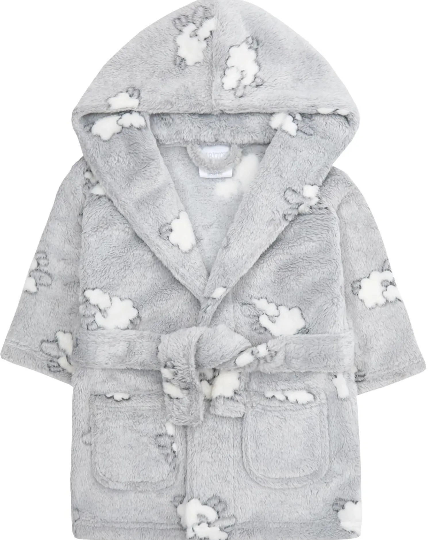 baby_lamb_print_fleece_ro_1.webp Kids Babytown Baby Lamb Print Fleece Robe