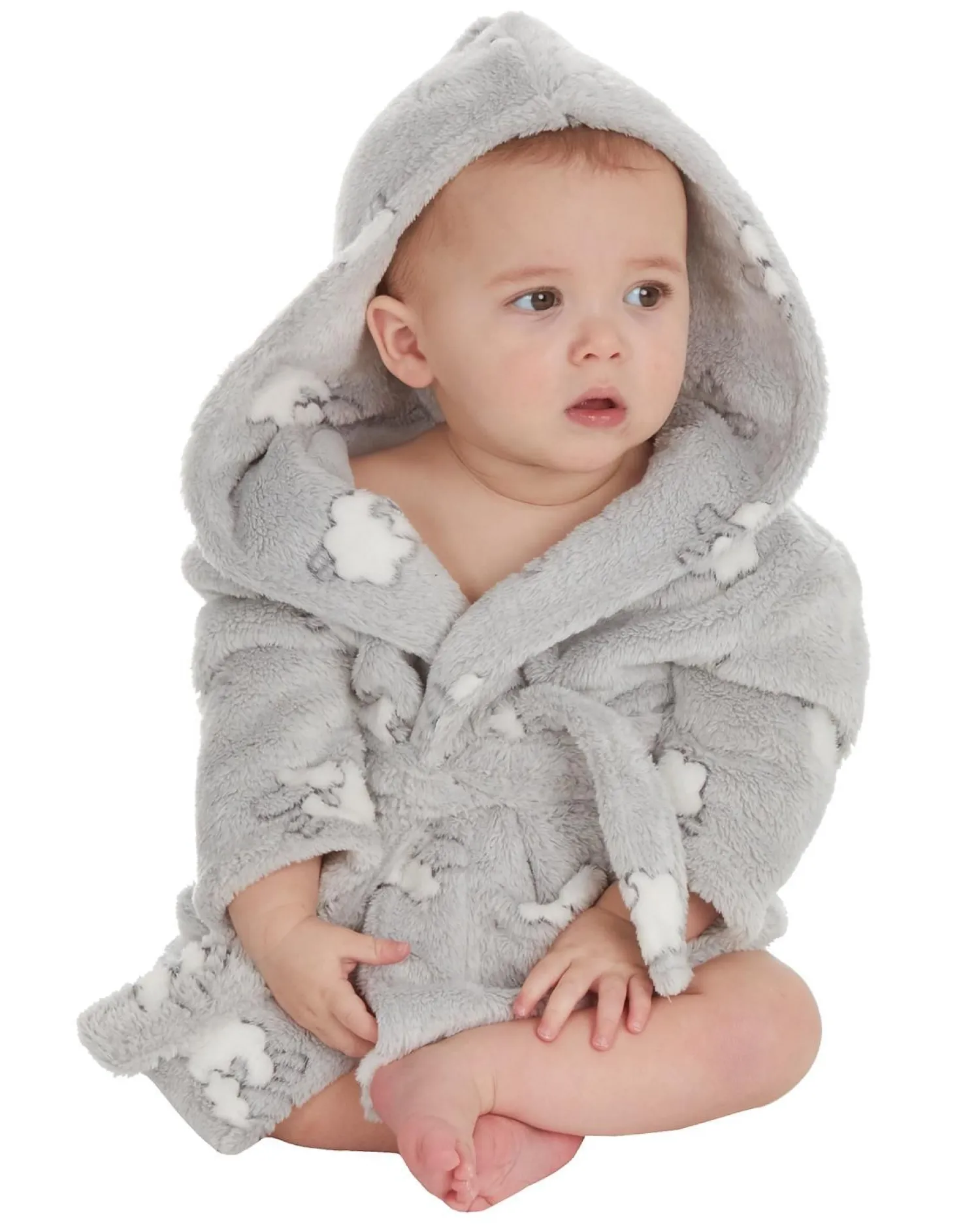 baby_lamb_print_fleece_ro_2.webp Kids Babytown Baby Lamb Print Fleece Robe