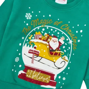 Kids Babytown Baby Magic Snow Globe Christmas Jumper