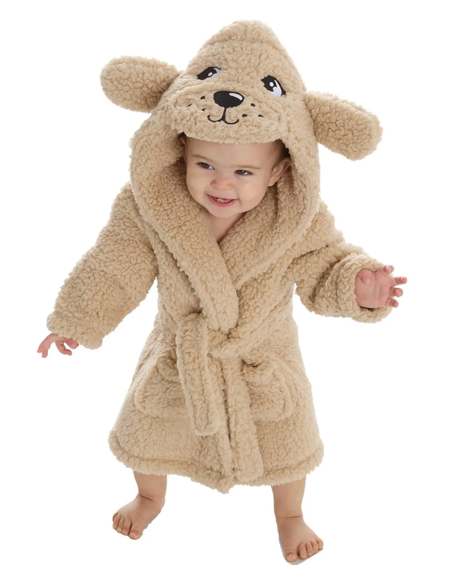 baby_puppy_sherpa_fleece__1.webp Kids Babytown Baby Puppy Sherpa Fleece Dressing Gown