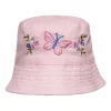 Kids Snuggle Shop Baby Reversible Cotton Bucket Hat - Pink Butterflies
