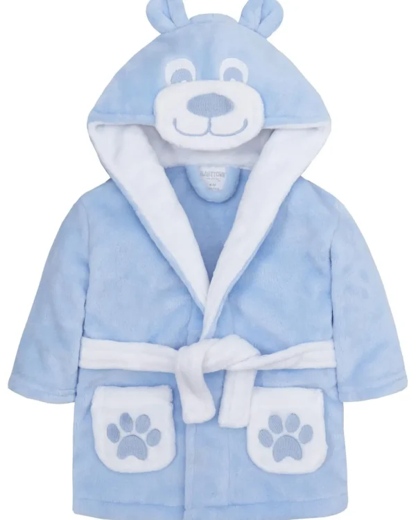 Kids Babytown Baby Teddy Fleece Robe - Blue