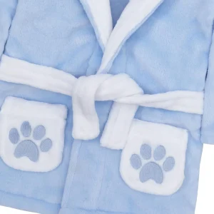 Kids Babytown Baby Teddy Fleece Robe - Blue