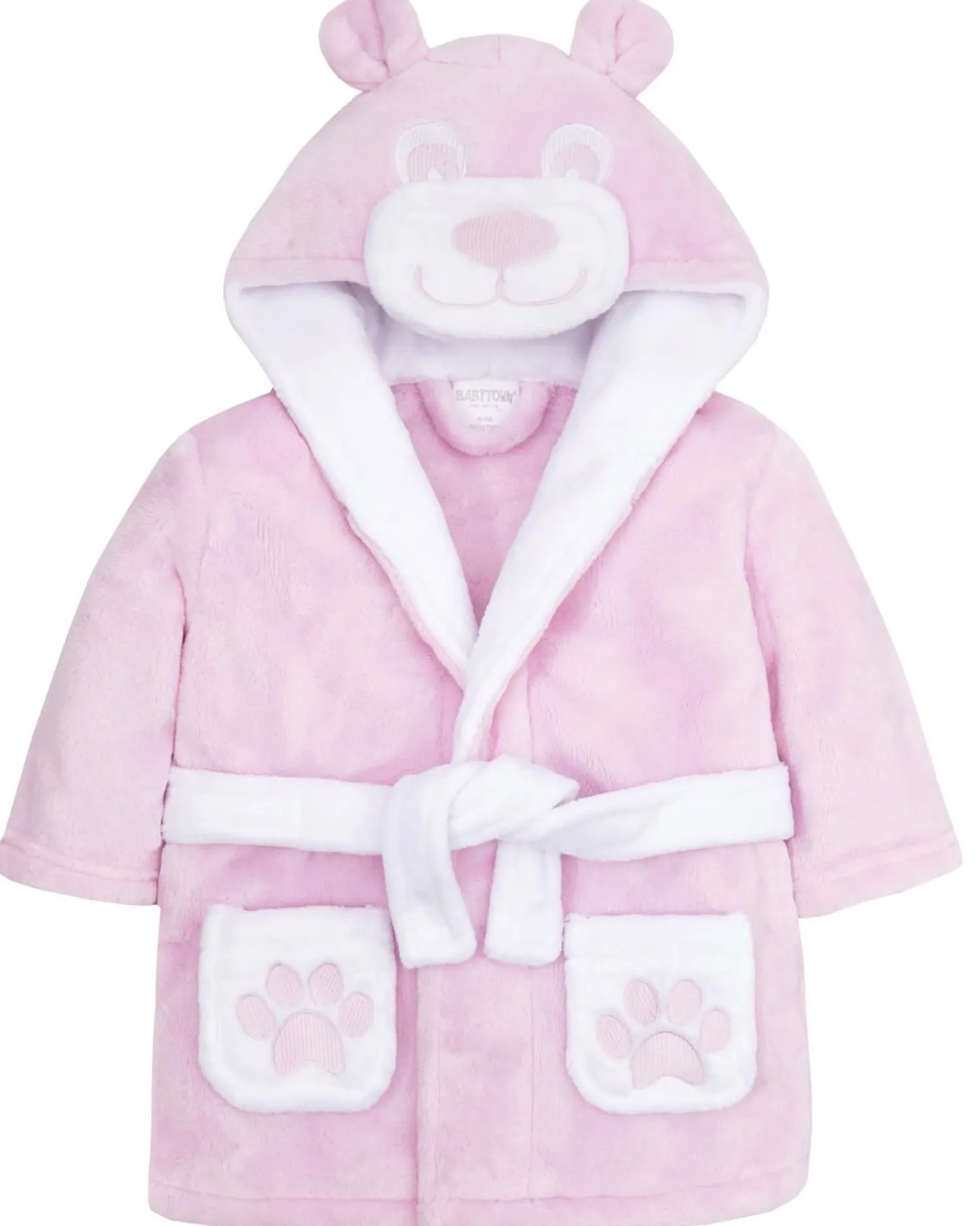 baby_teddy_fleece_robe__p_1.webp Kids Babytown Baby Teddy Fleece Robe - Pink