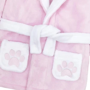 Kids Babytown Baby Teddy Fleece Robe - Pink