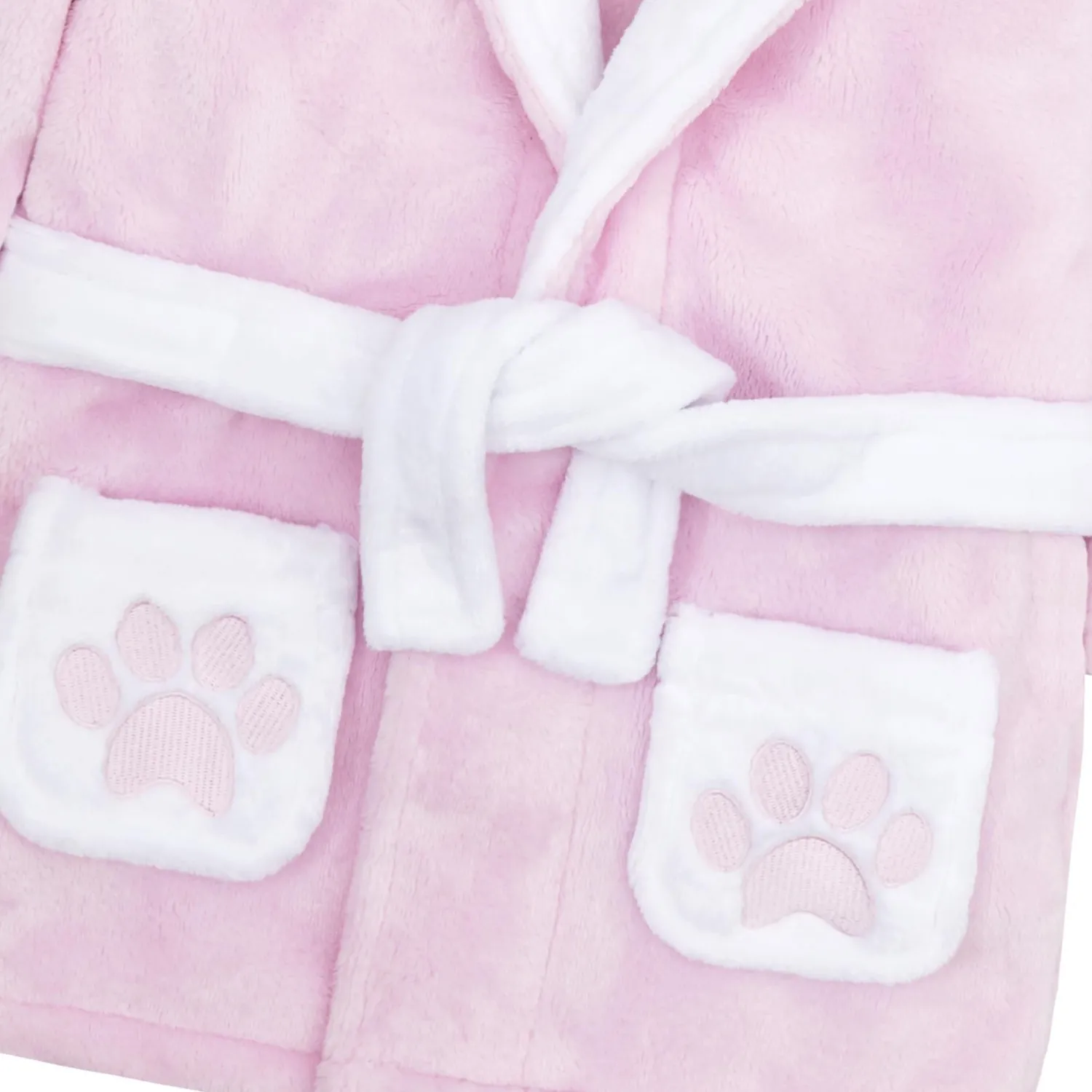 baby_teddy_fleece_robe__p_2.webp Kids Babytown Baby Teddy Fleece Robe - Pink