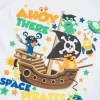 Kids Babytown Baby White Space Pirates Short Sleeve T-Shirt