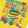 Kids Babytown Baby Yellow Monsters Short Sleeve T-Shirt