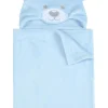 Kids Babytown Blue Teddy Bear Hooded Blanket
