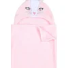 Kids Babytown Pink Bunny Hooded Blanket