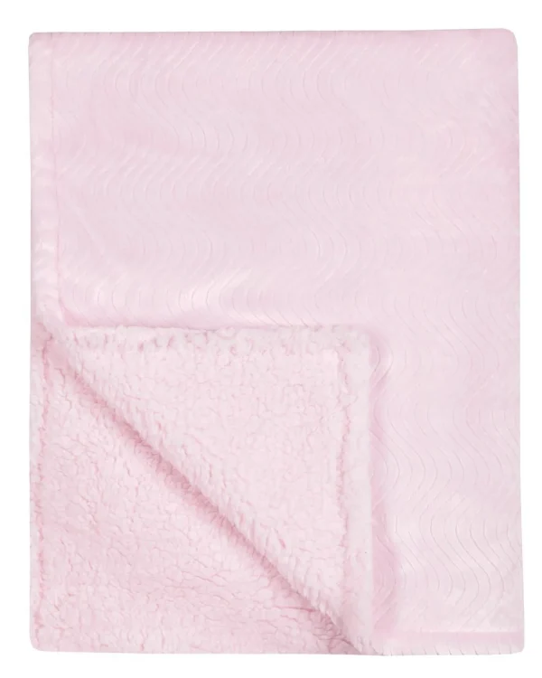 Kids Babytown Sherpa Blanket - Pink