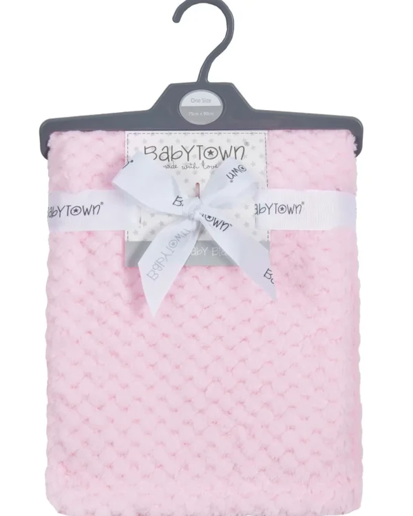 Kids Babytown Waffle Fleece Blanket - Pink