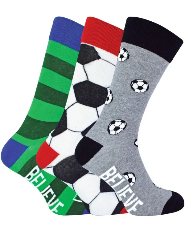 Men BOXT Socks Mens 3 Pack Football Gift Set