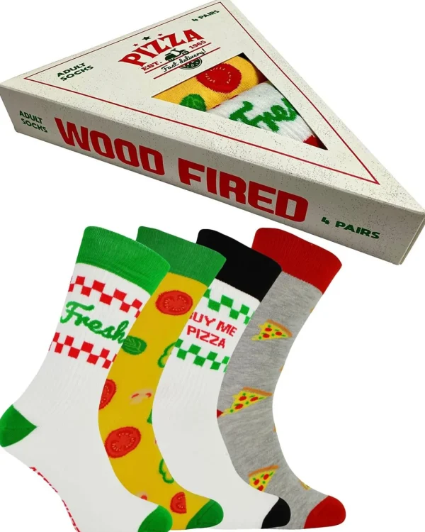 Men BOXT Socks Mens 4 Pack Pizza Gift Set