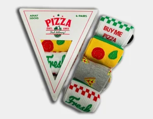 Men BOXT Socks Mens 4 Pack Pizza Gift Set