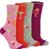 BOXT Socks Socks | Womens 4 Pack Cocktails Gift Set