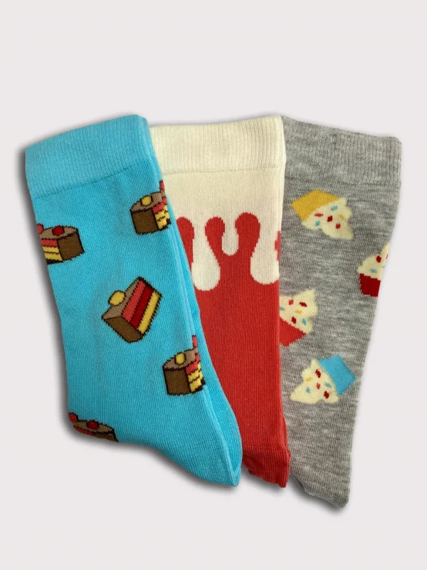 BOXT Socks Socks | Womens 3 Pack Cake Gift Set