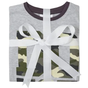 Kids 4Kidz Boys Camo Slogan Long Pyjamas