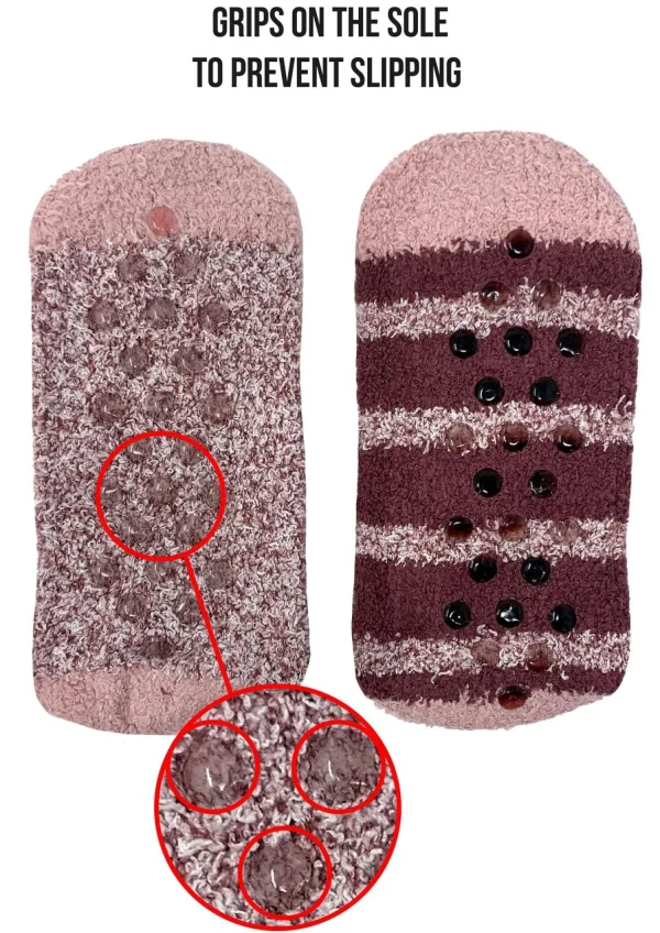 Bramble Socks | 2 Pack Berry Heart Fluffy Socks