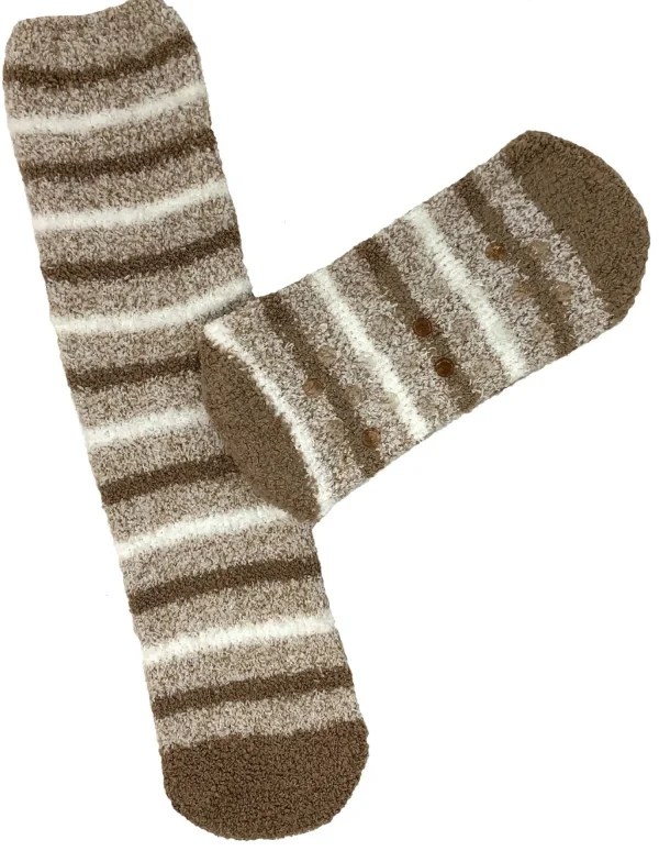Bramble Socks | 2 Pack Cream Deer Fluffy Socks