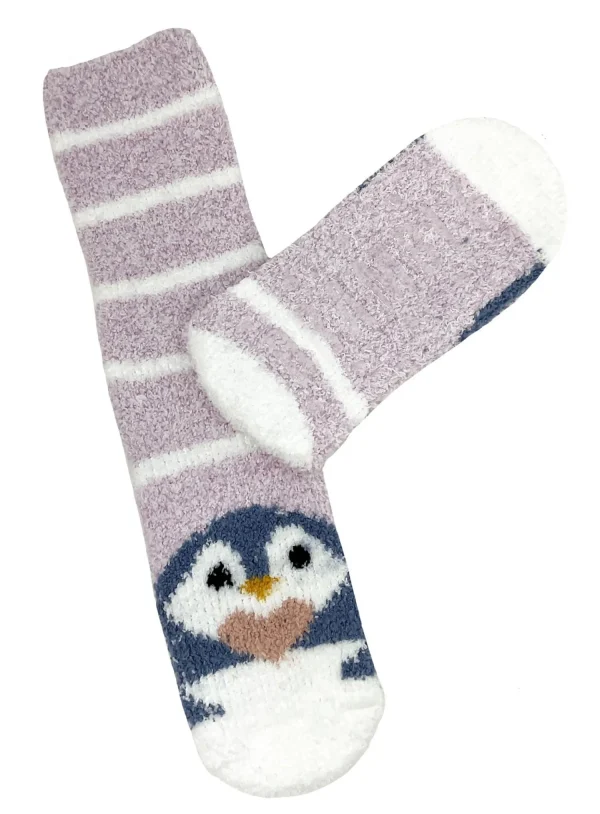 Bramble Socks | 2 Pack Penguin Fluffy Socks