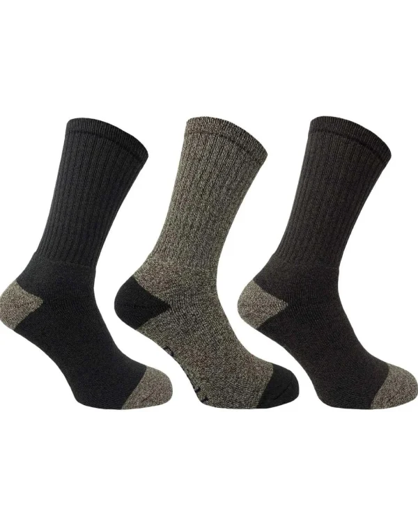 Men Bramble Mens 3 Pack All Terrain Socks - Brown