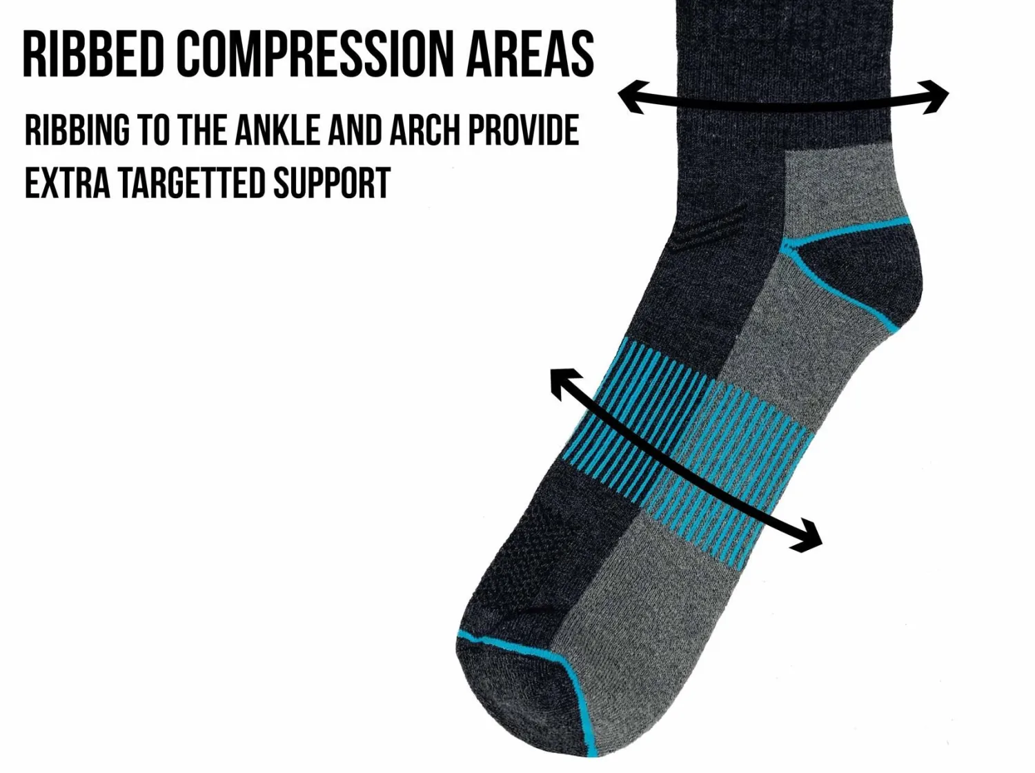 bramble_mens__pack_lightw_2.webp Men Bramble Mens 3 Pack Lightweight Hiker Socks - Grey/Neon