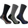Men Bramble Mens 3 Pack Marl Trekker Boot Socks