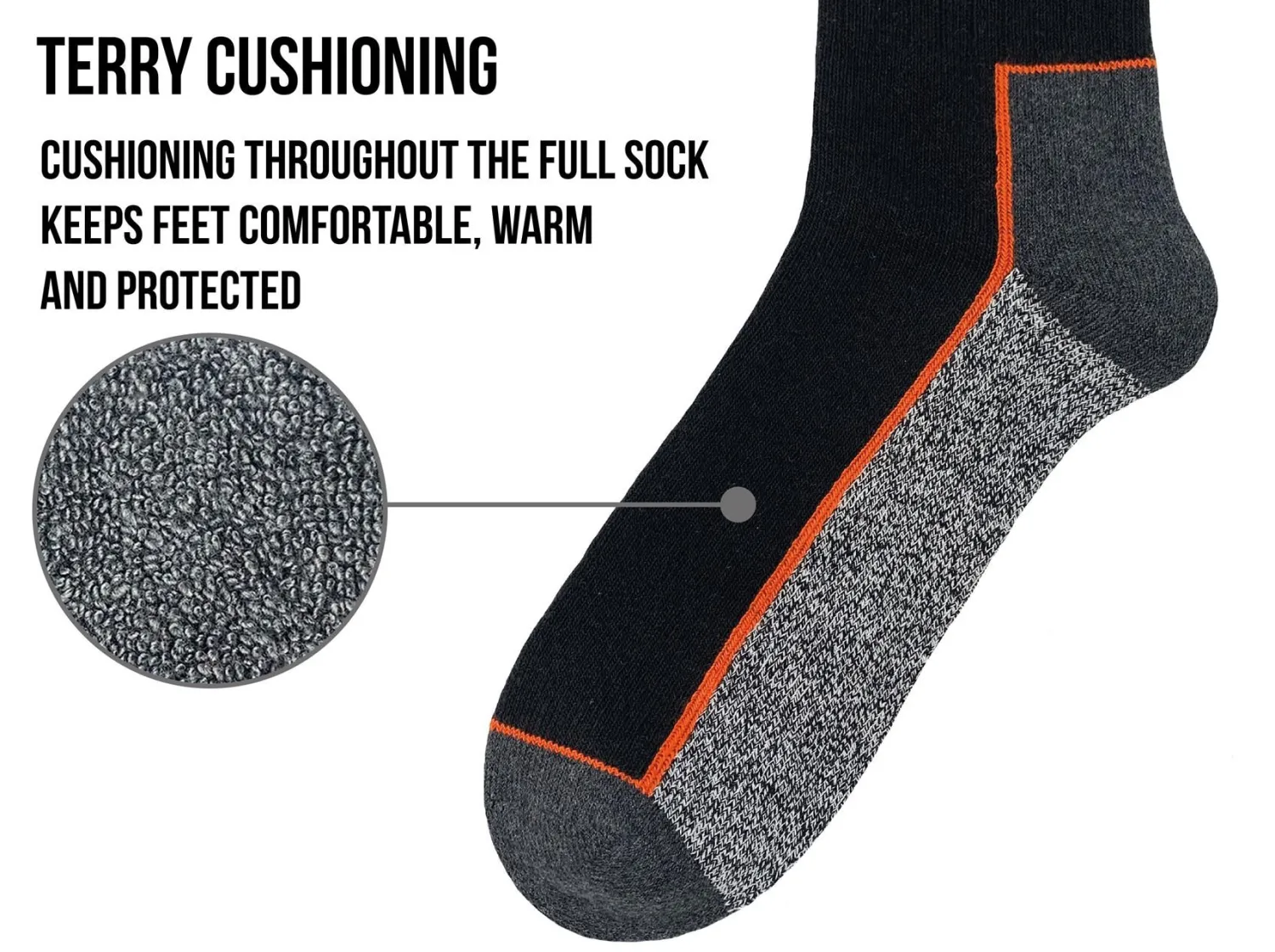 bramble_mens__pack_marl_t_1.webp Men Bramble Mens 3 Pack Marl Trekker Boot Socks