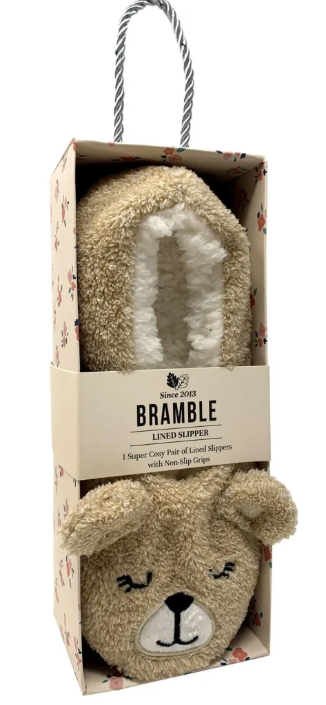 Bramble Slippers | Teddy Bear Slippers In Gift Box