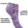 Bramble Socks | Womens 3 Pack Floral Trainer Socks