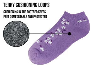 Bramble Socks | Womens 3 Pack Floral Trainer Socks