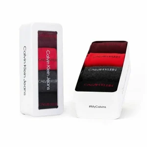 Men Calvin Klein 4 Pairs Mens Socks Gift Set - Tawny Combo