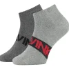 Men Calvin Klein Mens 2 Pack Intense Power Trainer Socks - Grey Combo
