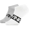 Men Calvin Klein Mens 2 Pack Intense Power Trainer Socks - White Combo