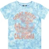 Kids Cargo Bay Boys Blue Tie Dye Short Sleeve T-Shirt