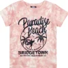 Kids Cargo Bay Boys Pink Tie Dye Short Sleeve T-Shirt