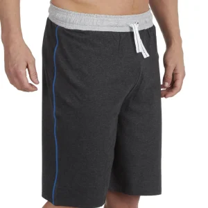 Men Cargo Bay Contrast Short Jersey Pyjamas - Grey/Charcoal