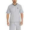 Men Cargo Bay Jersey Pyjamas - Grey