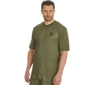 Men Cargo Bay Jersey Pyjamas - Khaki